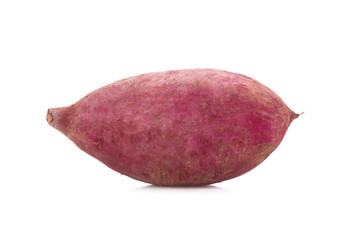 sweet potato on the white background