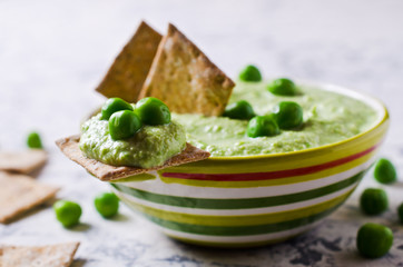 Pea green dip