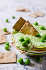 Pea green dip