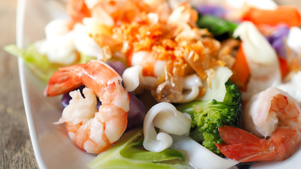 prawn and squid boil.