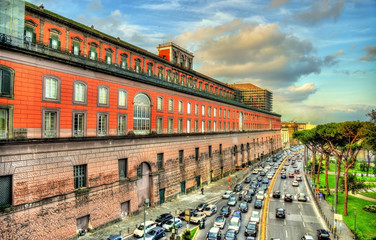 View of the Royal Palace in Naples
