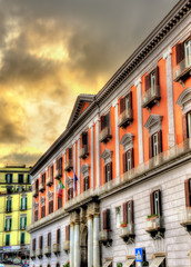 View of Palazzo della Prefettura in Naples