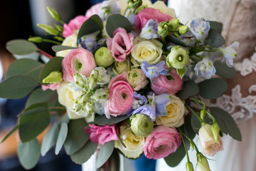 Wedding bouquet of the bride