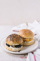 Homemade veggie burger