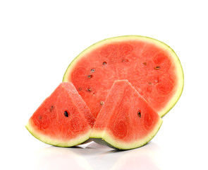 Watermelon , Watermelon slice on white background.