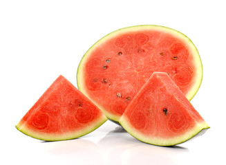 Watermelon , Watermelon slice on white background.