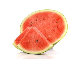 Watermelon , Watermelon slice on white background.