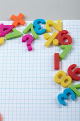 Naklejka premium color numbers