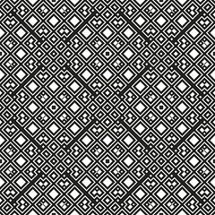 An elegant black and white vector pattern, geometric square tiles