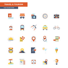 Flat Color Icons- Education and Learning