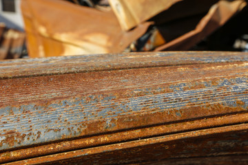 Corroded rusty iron surface