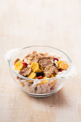 Delicious cereals breakfast