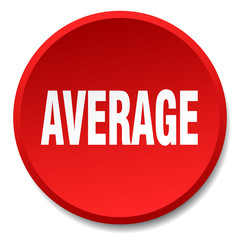 average red round flat isolated push button