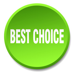 best choice green round flat isolated push button