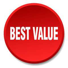 best value red round flat isolated push button