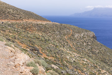 Panoramic view of the sea coast with turquoise water. East coast