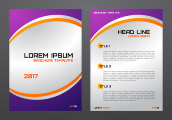 Fototapeta premium brochure template, flyers, leaflets, letters, advertisements