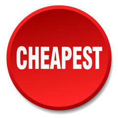 cheapest red round flat isolated push button