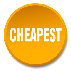 cheapest orange round flat isolated push button