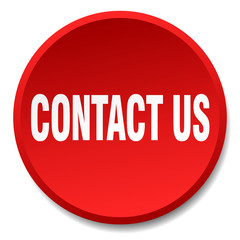 contact us red round flat isolated push button