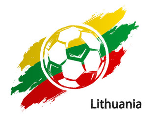Fototapeta na wymiar football_icon_Lithuania