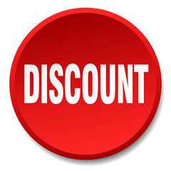 discount red round flat isolated push button