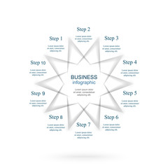 Obraz premium Vector infographic template