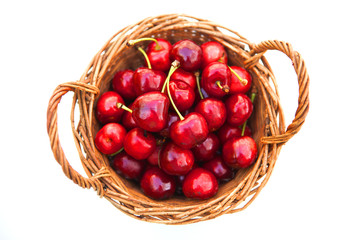 Basket of cherries
