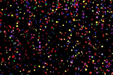 3d render of party confetti