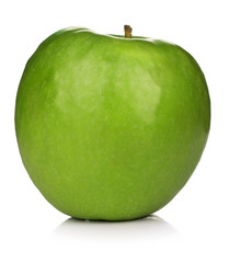 Green apple, isolated on white background