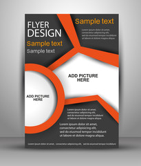 Colorful Brochure vector design. Flyer template for business, education, presentation, website, magazine cover.eps10