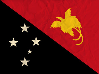 Papua New Guinea  paper flag