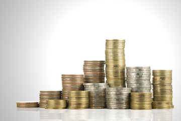 Stack money coin