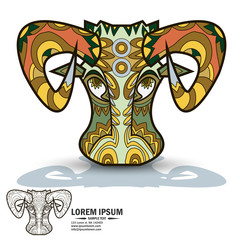 Creative multicolor and black and white logo and brandbook eleme