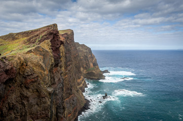 Fototapeta na wymiar Rocky east coast of Madeira island