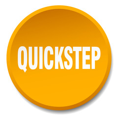 quickstep orange round flat isolated push button