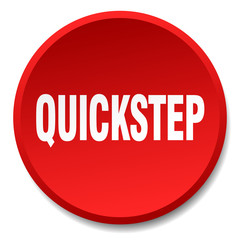 quickstep red round flat isolated push button