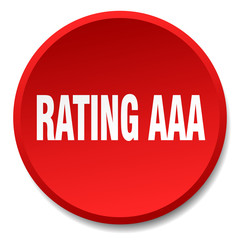rating aaa red round flat isolated push button