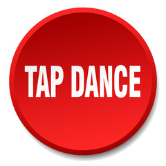 tap dance red round flat isolated push button