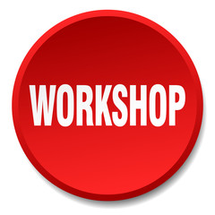 workshop red round flat isolated push button