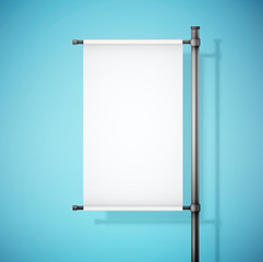 white paper board with empty space