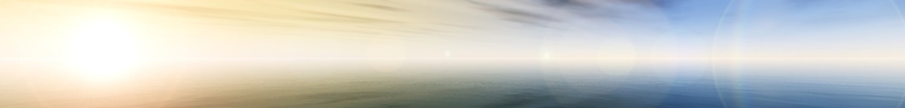 panoramic landscape the light over the ocean, sunset views of the sea, the sun in the tropics, banner