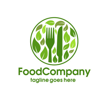 healthy food logo vector