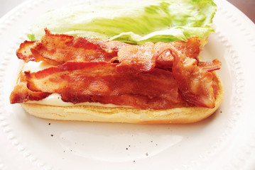 Bacon, Mozzarella & Lettuce Sandwich