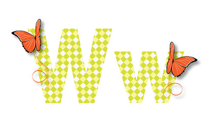 Litera, alfabet, w © felicytka