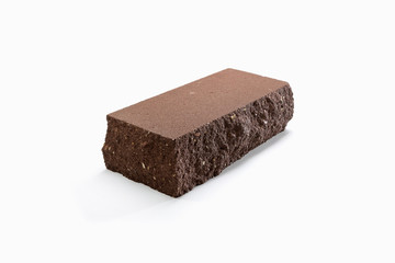 new face brick on a white background