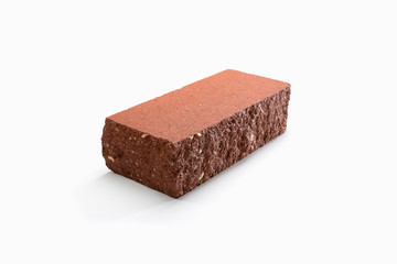 new face brick on a white background