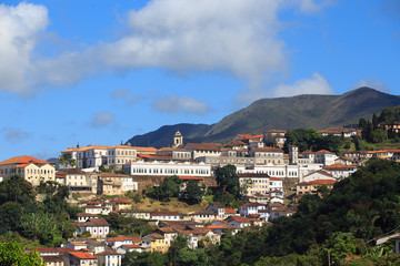 Fototapeta na wymiar view of the historical town Ouro Preto Brazil