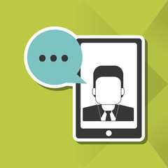 Smartphone icon design, vector illustration