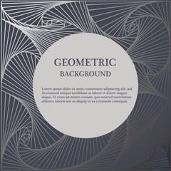 Metallic geometric background.